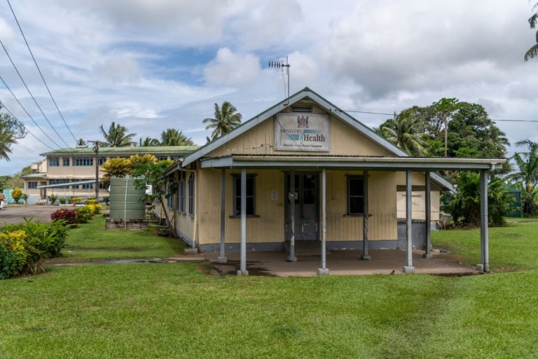 Portrait of the Wainobokasi Rural Hospital near Nausori, Fiji